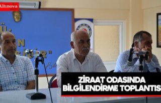 Ziraat Odasında bilgilendirme toplantısı