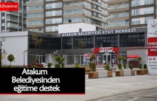 Atakum Belediyesinden eğitime destek