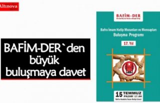BAFİM-DER`den büyük buluşmaya davet