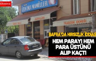 Bafra`da hırsızlık iddiası