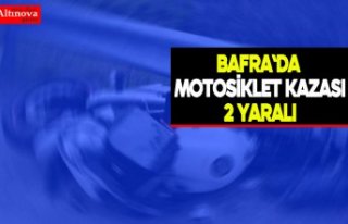 Bafra`da motosiklet kazası: 2 yaralı