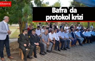 Bafra`da protokol krizi