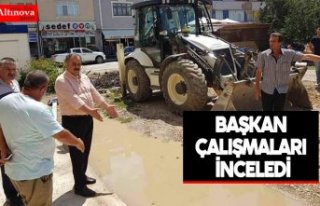 Başkan  çalışmaları  inceledi