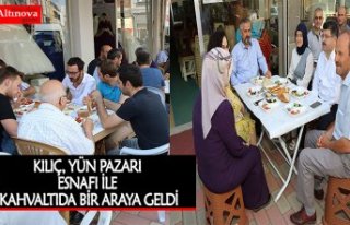 BELEDİYE BAŞKANI KILIÇ, YÜN PAZARI ESNAFI İLE...
