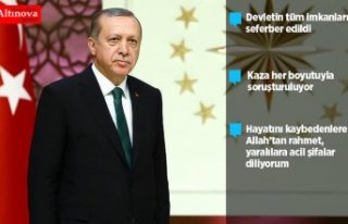 Cumhurbaşkanı Erdoğan: Kaza her boyutuyla soruşturulmaktadır