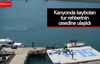Kanyonda kaybolan tur rehberinin cesedine ulaşıldı