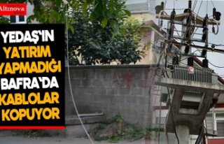 Kopan elektrik kablosu tehlike saçtı