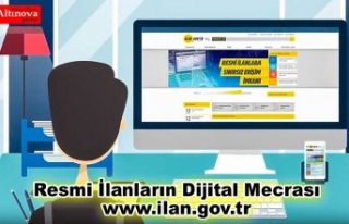 Resmi İlanların Dijital Mecrası www.ilan.gov.tr