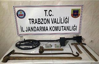 Trabzon'da kaçak kazı operasyonu