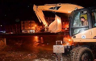 Ünye'deki şiddetli yağış