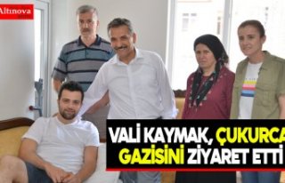 Vali Kaymak, Çukurca gazisini ziyaret etti