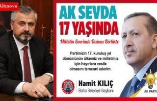 BAFRA BELEDİYE BAŞKANI SAYIN HAMİT KILIÇ’IN...