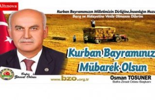 Bafra Ziraat Odası Başkanı Osman Tosuner’in Kurban...