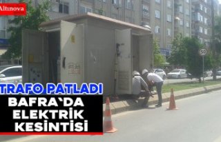 Bafra`da elektrik kesintisi