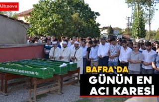 Bafra`da günün en acı karesi