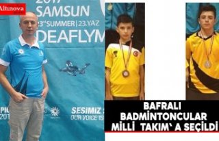 BAFRALI BADMİNTONCULAR MİLLÎ TAKIM' A SEÇİLDİ