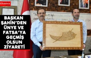 Başkan Şahin’den Ünye ve Fatsa’ya geçmiş...