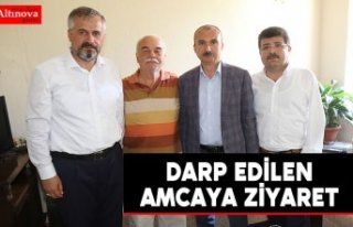 Darp edilen amcaya ziyaret