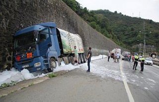 Giresun'daki LPG tankeri kazası