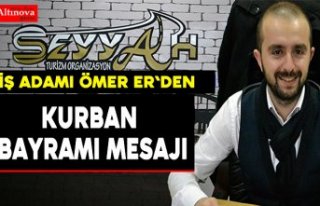 Ömer Er`den bayram mesajı