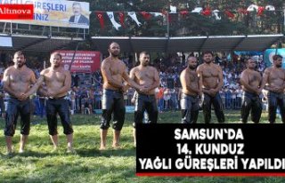 Samsun'da 14. Kunduz Yağlı Güreşleri yapıldı