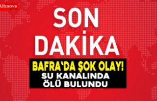 Su kanalında bulundu