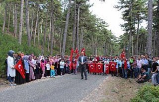 Tosya'da köylülerden çevreyi kirletenlere protesto