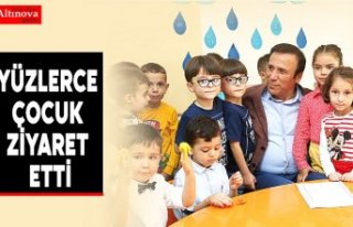 YÜZLERCE ÇOCUK ZİYARET ETTİ