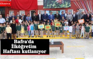 Bafra'da İlköğretim Haftası kutlanıyor