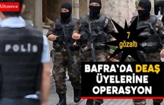 Bafra`da DEAŞ üyelerine operasyon