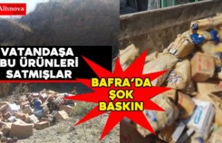 Bafra`da şok baskın