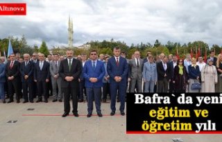 Bafra`da yeni eğitim ve öğretim yılı