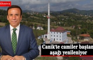 Canik'te camiler baştan aşağı yenileniyor