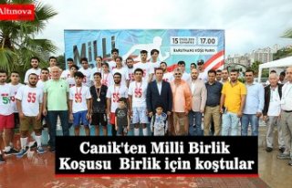 Canik'ten Milli Birlik Koşusu Birlik için...