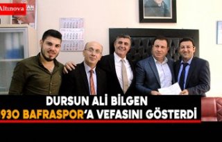  DURSUN ALİ BİLGEN 1930 BAFRASPOR’A VEFASINI...