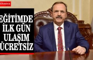 EĞİTİMDE İLK GÜN ULAŞIM ÜCRETSİZ