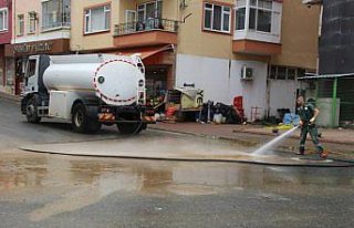 Giresun'daki sağanak yağış