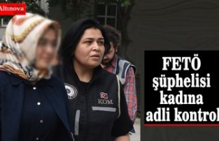 İstanbul'da yakalanan FETÖ şüphelisi kadına...