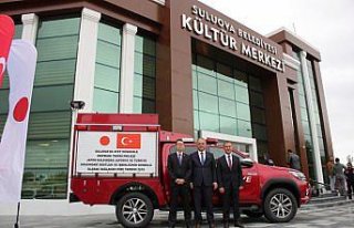 Japonya'dan Suluova Belediyesine afete müdahale aracı