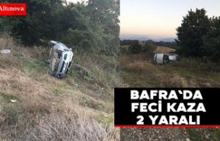 Otomobil takla atarak durabildi