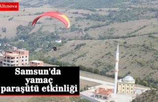 Samsun'da yamaç paraşütü etkinliği