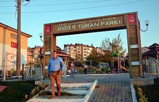 Şehidin adı parka verildi