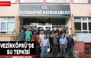 Vezirköprü'de Soğucaklılardan su tepkisi