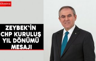 Zeybek'in CHP Kuruluş yıl dönümü mesajı