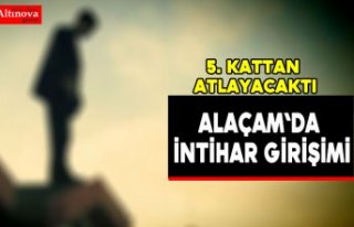 Alaçam`da intihar girişimi