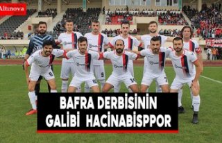 Bafra Derbisinin Galibi  Hacinabisppor 