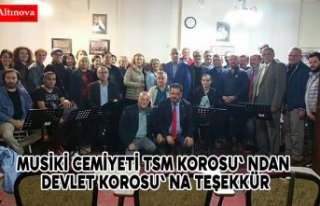BAFRA MUSİKİ CEMİYETİ TSM KOROSU' NDAN DEVLET...