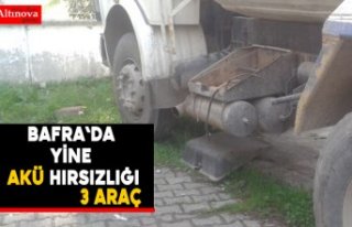Bafra`da akü hırsızlığı