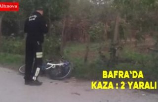 Bafra`da kaza : 2 yaralı
