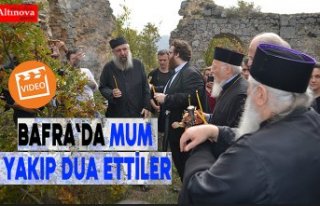 Bafra`da mum yakıp dua ettiler